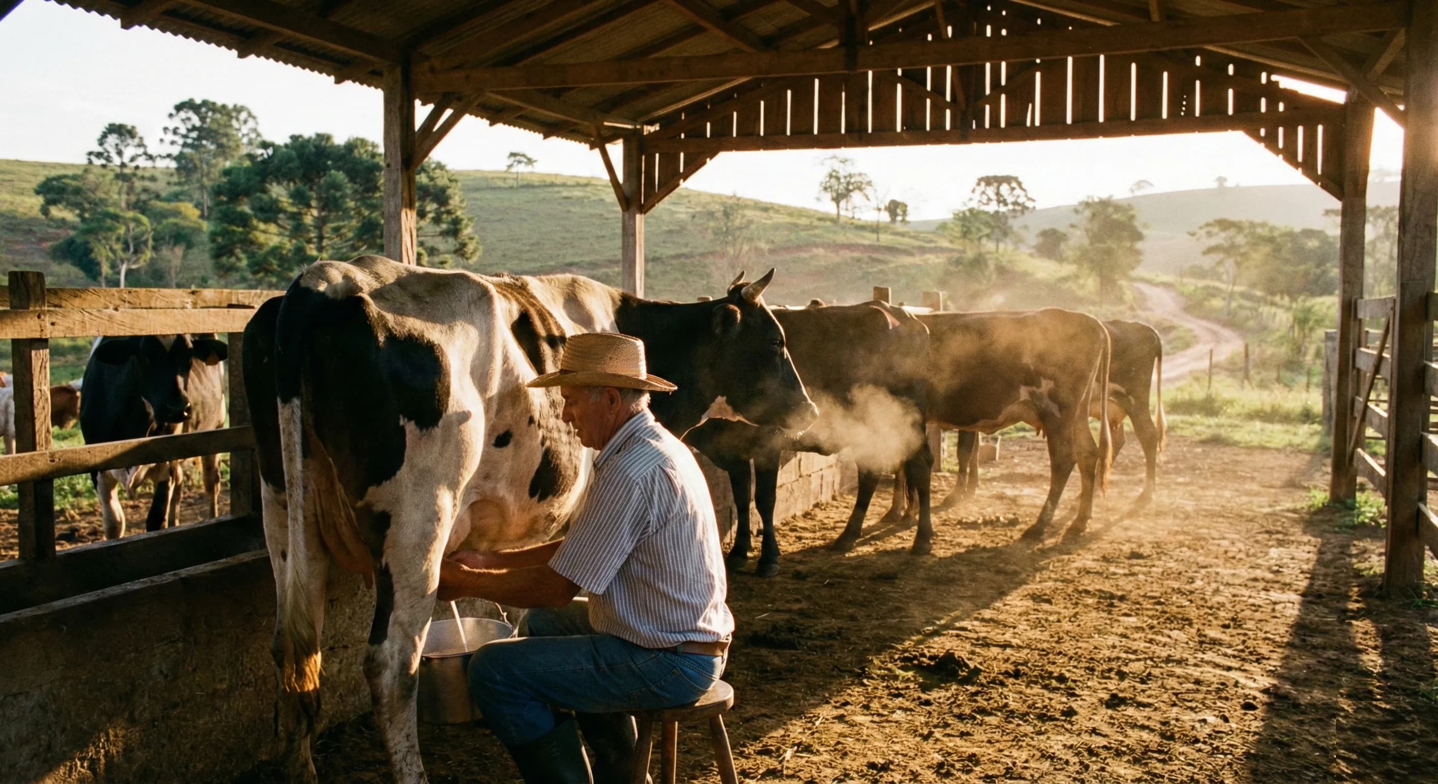 Produtor rural trabalhando